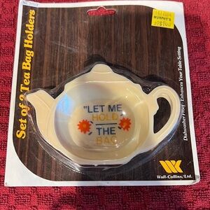 Wall Collins vintage tea bag holders new old stock